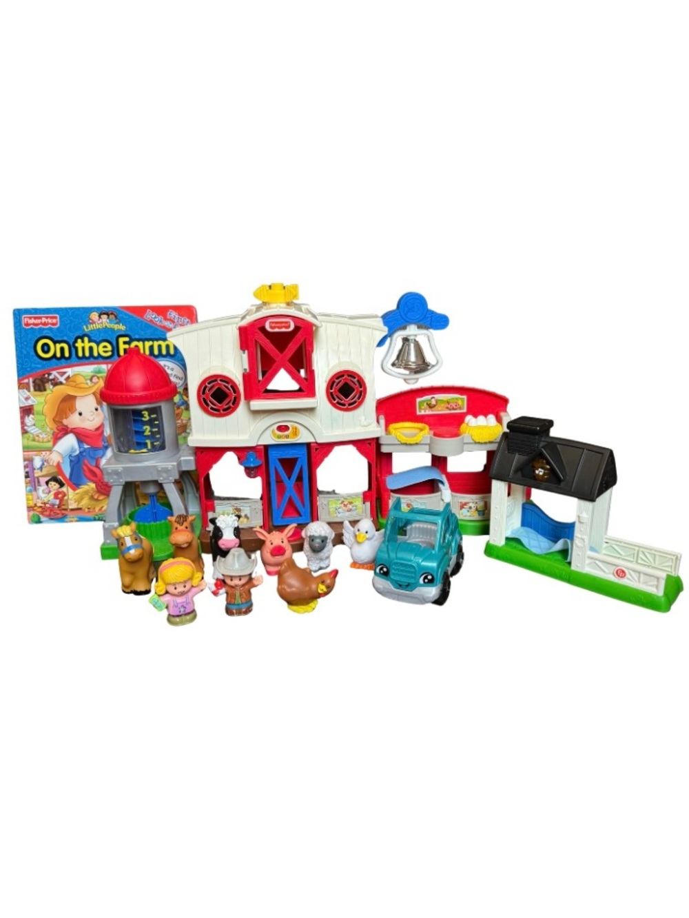Fisher-Price Little People Caring for Animals Farm Playset Bundle